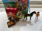 Playmobil pony met huifkar 5228, Ophalen of Verzenden, Zo goed als nieuw