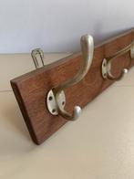 Vintage houten kapstok, 60x11x2cm, Wandkapstok, Gebruikt, Ophalen of Verzenden, Minder dan 100 cm
