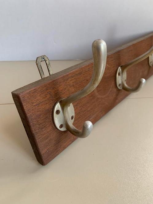 Vintage houten kapstok, 60x11x2cm, Huis en Inrichting, Woonaccessoires | Kapstokken, Gebruikt, Wandkapstok, Minder dan 100 cm