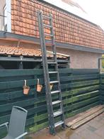 ladder aluminium, Doe-het-zelf en Verbouw, Ladders en Trappen, Ophalen, Gebruikt, Opvouwbaar of Inschuifbaar, 4 meter of meer
