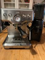 Solis Barista met Graef Bonenmaler espresso machine, Afneembaar waterreservoir, Gebruikt, Espresso apparaat, 2 tot 4 kopjes