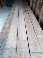 gebruikte steigerplanken € 17,50 per stuk € 4,- per meter, Ophalen, 25 tot 50 mm, Zo goed als nieuw, Plank