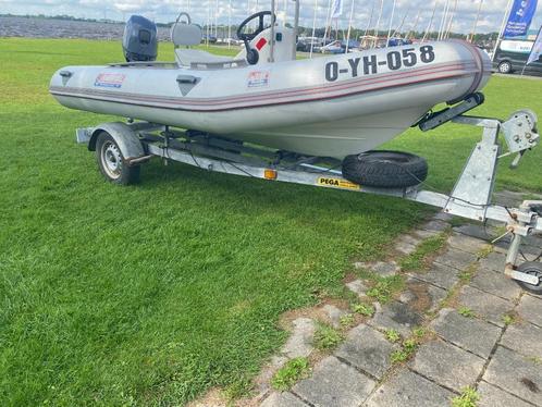 Narwhal H-400 met Yamaha 25pk, Watersport en Boten, Rubberboten, Gebruikt, Overige merken, Overige materialen, Minder dan 70 pk
