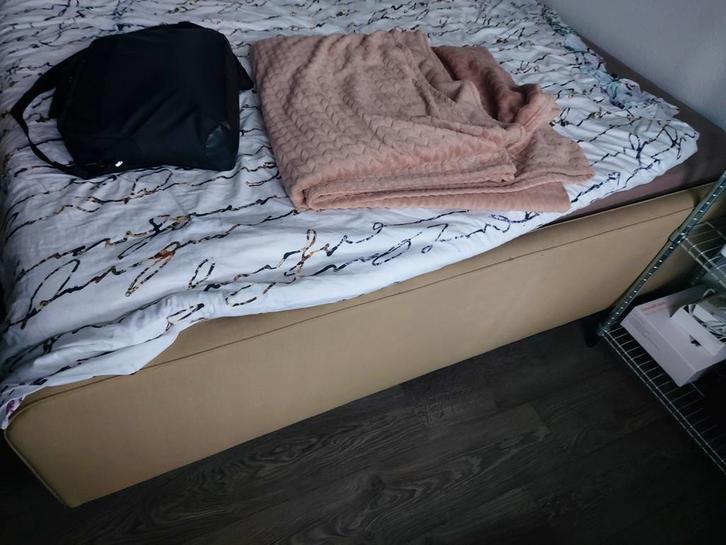 2 persoons bed, Tweepersoons bed, lits jumeaux,Boxspring., Huis en Inrichting, Slaapkamer | Bedden, Gebruikt, Tweepersoons, 180 cm