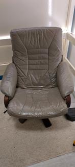 draai fauteuil van leer, Ophalen, Gebruikt, Minder dan 75 cm, Leer