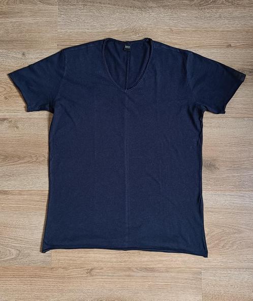 Origineel Replay v hals shirt maat L, Kleding | Heren, T-shirts, Zo goed als nieuw, Maat 52/54 (L), Blauw, Verzenden