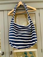 Tas Strandtas bretonse streep Blauw wit Nieuw, Ophalen of Verzenden, Nieuw, Blauw, Overige typen