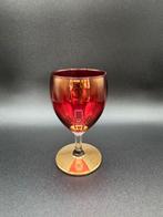 Set van 6 veelkleurige kristallen drankglazen, Ophalen of Verzenden, Zo goed als nieuw, Overige typen