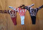 3 dames strings maat one size, Verzenden, Overige kleuren, String