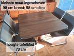 Deense Mid century palissander eettafel, Ophalen, Gebruikt, Rechthoekig, 50 tot 100 cm