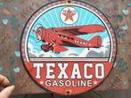 Emaille reclamebord Texaco vliegtuig, Ophalen of Verzenden