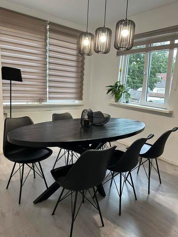 Eetkamerstoelen –Set van 6 Zwarte Kuipstoelen,Modern Design beschikbaar voor biedingen