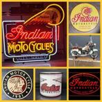 Indian Motor cycles borden lamp vlag sticker thermometer enz
