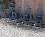 Vergaderstoel 1412 met slede frame, 4 stuks. Z.g.a.n, Ophalen, Zo goed als nieuw, Vijf, Zes of meer stoelen