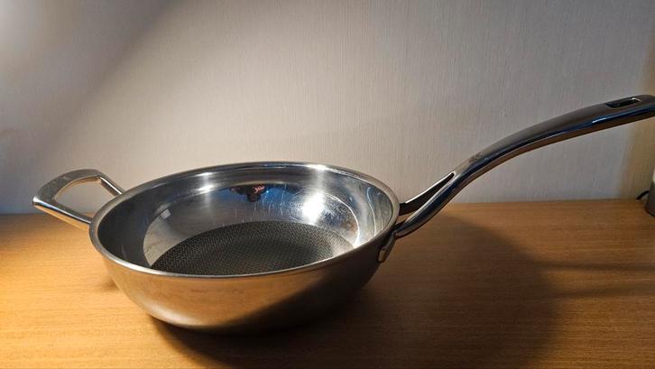 WMF Wokpan - Gebruikt, Huis en Inrichting, Keuken | Keukenbenodigdheden, Gebruikt, Ophalen of Verzenden