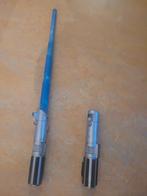 2 speelgoed laserzwaarden. star wars blauw laserzwaard 2x, Ophalen, Gebruikt