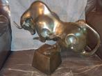 Bronzen sierelement stier, Antiek en Kunst, Ophalen of Verzenden