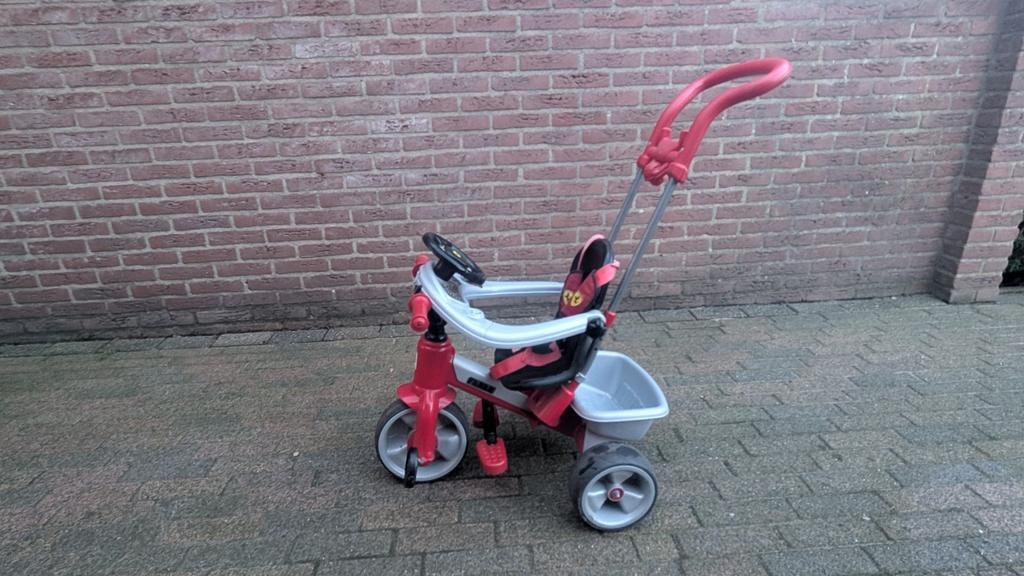 Ferrari Driewieler met Duwstok - Kinderfietsje, Ophalen, Gebruikt, Ferrari, Duwstang