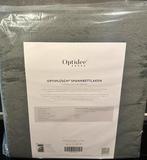 Optidee optipluche hoeslaken 90x200 grijs. Nieuw, Huis en Inrichting, Eenpersoons, Hoeslaken of Sloop, Nieuw, Ophalen of Verzenden