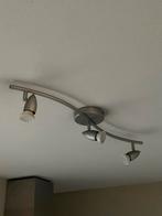 Plafonlamp  bestaande uit 3 halogeen spotjes - 3 stuks, Ophalen, Gebruikt, Metaal