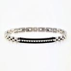 Klassieke Stijl Zwart/Zilveren Roestvrijstalen Armband, Staal, Birgitta-Gracht 33, 6465 EL Kerkrade, Nederland, Verzenden, Nieuw