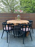 Tafelpoot draad staal wit, Tuin en Terras, Tuinsets en Loungesets, Ophalen, Gebruikt, Overige materialen