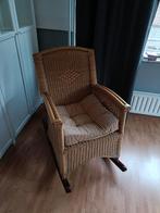 Schommelstoel riet, Huis en Inrichting, Stoelen, Ophalen, Gebruikt, Bruin, Riet of Rotan