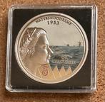 Penning  KONINGIN JULIANA WATERSNOODRAMP 1953 DE EVACUATIE, Ophalen of Verzenden, Overige materialen, Nederland