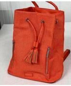 Modalu Lulu Backpack - Vintage oranje rugtas rugzak dames, Oranje, Ophalen of Verzenden, Zo goed als nieuw, H