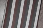 Rol stof katoen stretch gewoven, grijs/bruin gestreept #26, Hobby en Vrije tijd, Stoffen en Lappen, 120 cm of meer, Ophalen of Verzenden