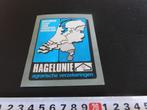 sticker HAGELUNIE agararische verzekeringen, Verzamelen, Ophalen, Zo goed als nieuw, Bedrijf of Vereniging