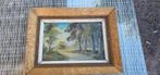 Brocante oude schilderij, Antiek en Kunst, Kunst | Schilderijen | Klassiek, Ophalen of Verzenden