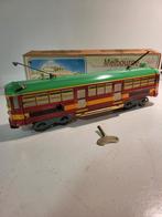Blikken Opwindbare Tram met Doos en Sleutel - 31cm, Verzamelen, Ophalen of Verzenden, Nieuw