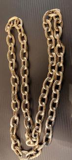 Grote double schakel ketting, Sieraden, Tassen en Uiterlijk, Kettingen, Ophalen of Verzenden, Zo goed als nieuw, Goud, Overige materialen
