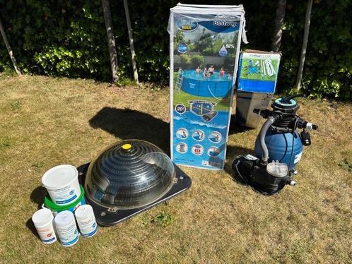 Buitenzwembad Bestway, Tuin en Terras, Zwembaden, Gebruikt, Opzetzwembad, 80 tot 120 cm, 200 tot 400 cm, 300 cm of meer, Rond