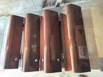 Auping auronde hoge bedpoten 48cm Mahonie Senior €225,-, Gebruikt, 210 cm, Tweepersoons, Bedbodem