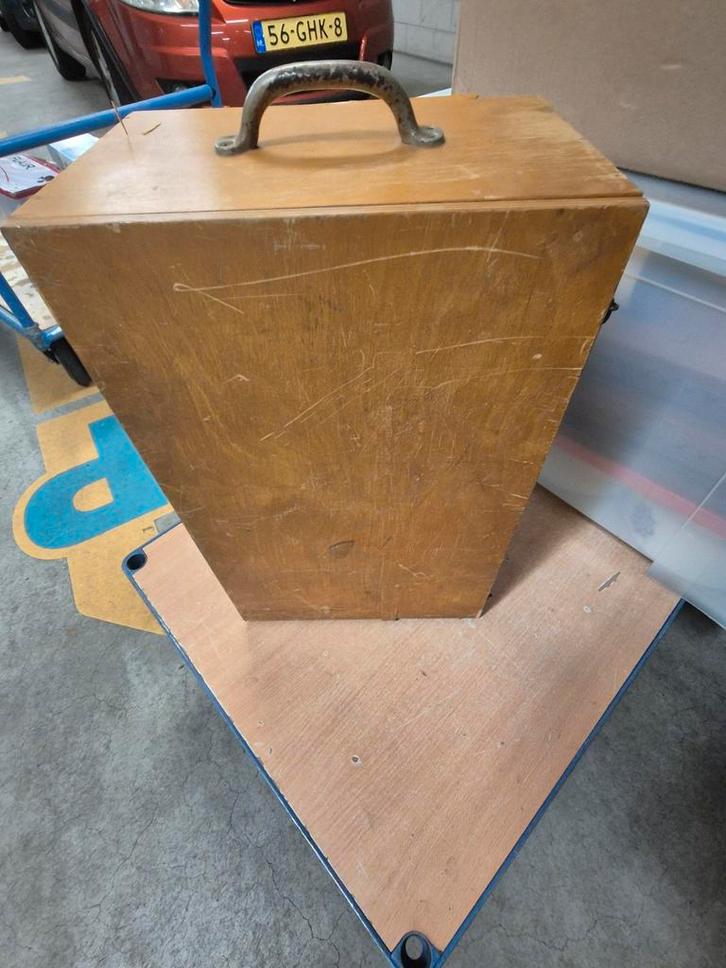 Oude kist met aarderijkskunde stempels, Antiek en Kunst, Antiek | Schoolplaten, Aardrijkskunde, Ophalen