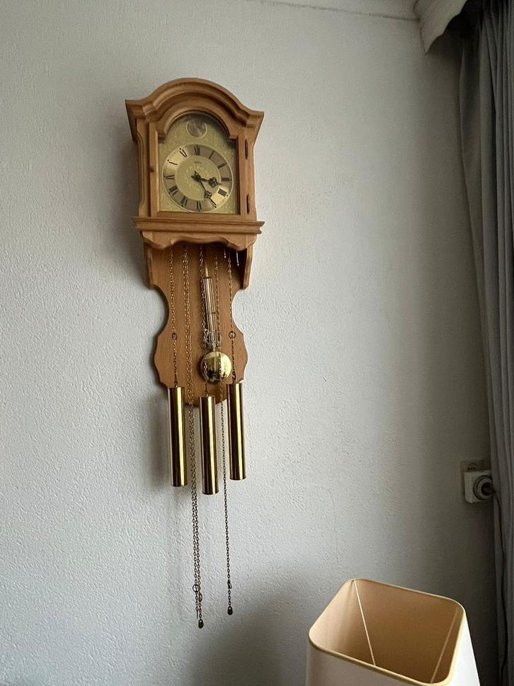 AMS Wandklok - Klassiek Design, Huis en Inrichting, Woonaccessoires | Klokken, Gebruikt, Wandklok, Analoog, Ophalen of Verzenden
