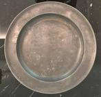 Antieke Franse tinnen boord – 34 cm – 18e/19e eeuw, Ophalen