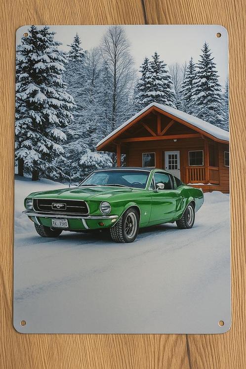 Wandbord Ford Mustang, Verzamelen, Merken en Reclamevoorwerpen, Nieuw, Reclamebord, Ophalen of Verzenden
