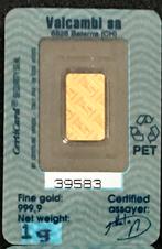 1 gram goudbaar Valcambi/Credit Suisse, Ophalen of Verzenden, Goud