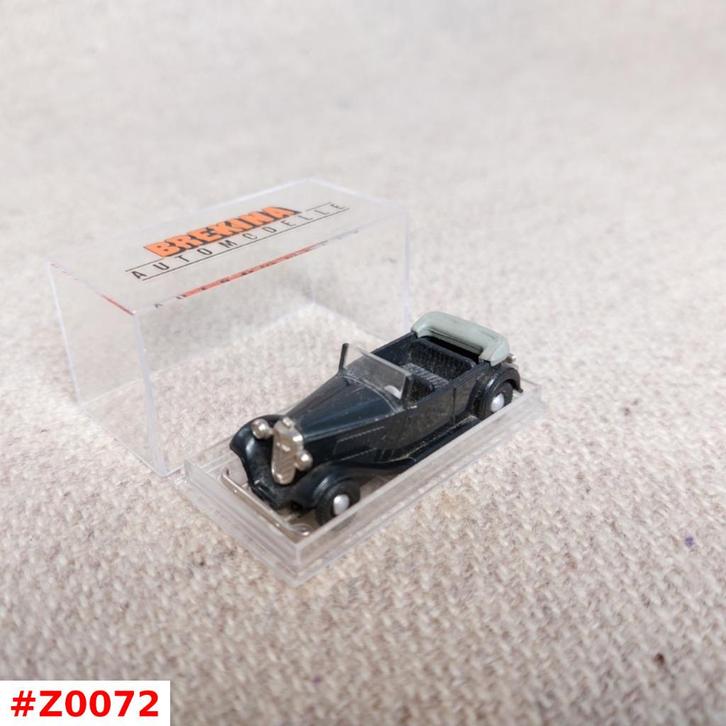 Wanderer oldtimer cabrio zwart - Brekina 1:87 H0 in pvc box, Hobby en Vrije tijd, Modelauto's | 1:87, Zo goed als nieuw, Auto