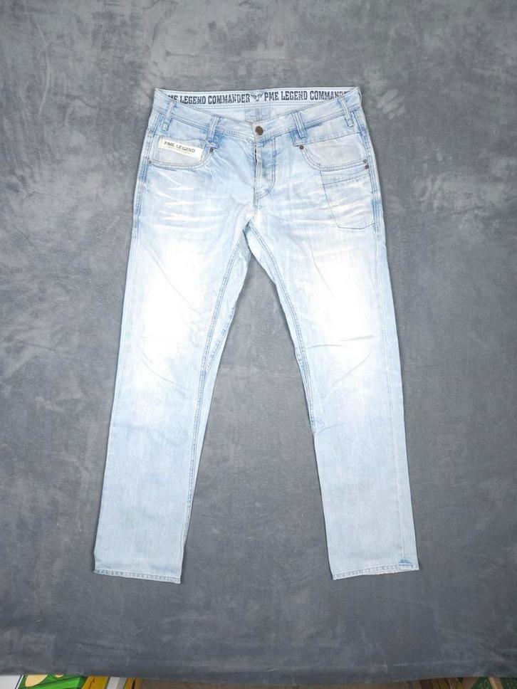 PME Legend Broek Commander W36 L34 blauw Pall Mall Jeans, Kleding | Heren, Spijkerbroeken en Jeans, Zo goed als nieuw, W36 - W38 (confectie 52/54)