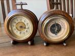 Klokje en barometer uit Edwardiaans tijdperk., Ophalen of Verzenden, Gebruikt