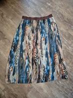 Z.g.a.n. blauw/beige rok Cadadia maat 40/42, Blauw, Maat 42/44 (L), Ophalen of Verzenden, Zo goed als nieuw