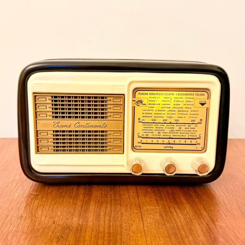 ZELDZAME VINTAGE RECLAME BUIZENRADIO TRANS CONTINENTS PD35, Antiek en Kunst, Verzenden