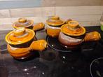 Franse uiensoep kommen vintage 4 stuks, Ophalen of Verzenden