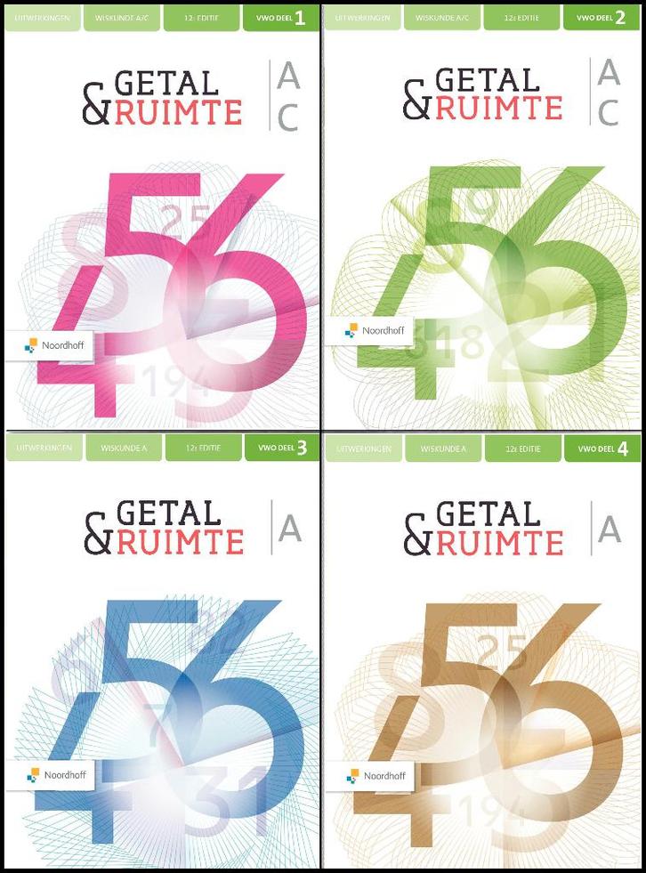 Uitwerkingen Getal & Ruimte VWO A/C Deel 1 t/m 4. 12e editie, Boeken, Schoolboeken, Nieuw, Wiskunde A, VWO, Ophalen of Verzenden