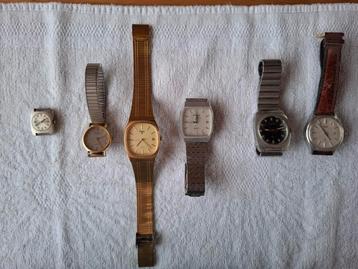 6 horloges: Pulsar, Seiko, Citizen en Pontiac beschikbaar voor biedingen