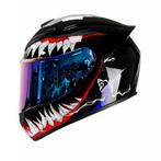 Professionele beschermende Motorhelm Unisex in Venom stijl, Dames, Ophalen of Verzenden, Integraalhelm, Nieuw met kaartje